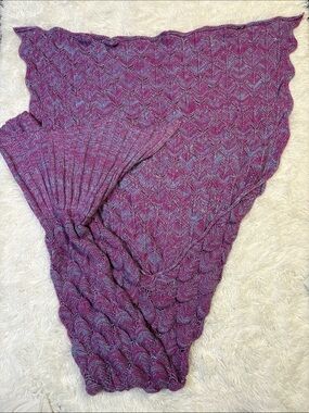Handmaid Mermaid Tale Knit Blanket